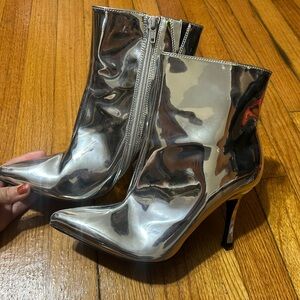 Show Girl Retro Disco Women's Shandra Ankle Boots - A New Day Size 8